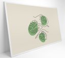 Ver imagem 2 de Quadro Folhas em Linhas - 90x60 - Vidro Impresso
