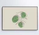 Ver mais imagens de Quadro Folhas em Linhas - 90x60 - Vidro Impresso