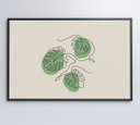 Ver imagem 6 de Quadro Folhas em Linhas - 90x60 - Vidro Impresso