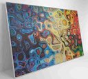 Ver imagem 3 de Quadro Abstrato Amebas - 120x80 - Tecido Canvas