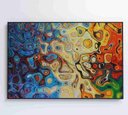 Ver mais imagens de Quadro Abstrato Amebas - 120x80 - Adesivo Fotográfico