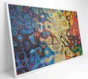 Ver imagem 4 de Quadro Abstrato Amebas - 120x80 - Adesivo Fotográfico
