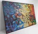 Ver imagem 7 de Quadro Abstrato Amebas - 120x80 - Adesivo Fotográfico