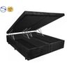 Base Box Baú Queen Bipartido Belos Sonhos Suede Preto 49x158x198 - 1
