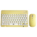 Ver imagem 1 de Kit Teclado e Mouse sem Fio A6732 Amarelo Conexão Recarregável Ultra Fino Cor:amarelo