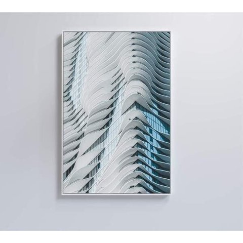 Quadro Arquitetura Curvas - 40x60 - Adesivo Fotográfico