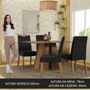 Ver imagem 4 de Conjunto Sala de Jantar Mesa Tampo de Madeira 4 Cadeiras Rustic/oxford Agnes Madesa