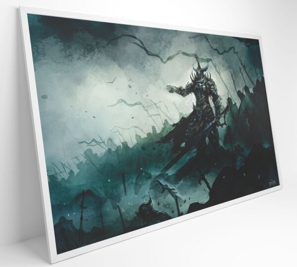 QUADRO JOGO WARCRAFT - 120x80 - Tecido Canvas - 2