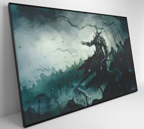 QUADRO JOGO WARCRAFT - 120x80 - Tecido Canvas - 6