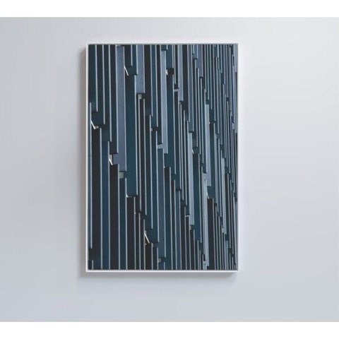 Quadro Arquitetura Monocromática - 80x120 - Tecido Canvas