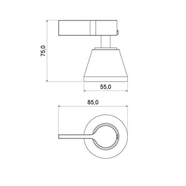 Acabamento Para Registro Meber Atria 1/2 3/4 E 1 Pol Preto Matte - 4