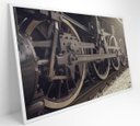Ver imagem 2 de Quadro Rodas Trem - 90x60 - Vidro Impresso