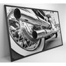 QUADRO MOTO PRETO E BRANCO - 90x60 - Adesivo fotográfico - 5