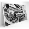 QUADRO MOTO PRETO E BRANCO - 90x60 - Adesivo fotográfico - 2