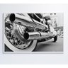 Quadro Moto Preto e Branco - 120x80 - Vidro Impresso - 1