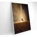 Ver imagem 3 de Quadro Praia Noturna - 40x60 - Tecido Canvas