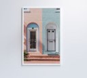 Ver imagem 3 de Quadro Portas Coloridas - 40x60 - Adesivo Fotográfico