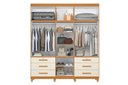 Ver imagem 2 de Roupeiro Triton Plus 11 Portas e 6 Gavetas - Cinamomo Off White - Albatroz