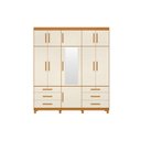Ver imagem 5 de Roupeiro Triton Plus 11 Portas e 6 Gavetas - Cinamomo Off White - Albatroz