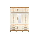 Ver mais imagens de Roupeiro Triton Plus 11 Portas e 6 Gavetas - Cinamomo Off White - Albatroz