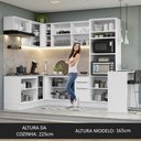 Ver imagem 6 de Armário de Cozinha Completa de Canto 489cm Branco Stella Madesa