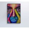 Quadro Rosto Colorido - 40x60 - Vidro Impresso - 7