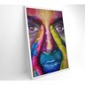 Quadro Rosto Colorido - 40x60 - Vidro Impresso - 3