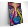Quadro Rosto Colorido - 40x60 - Vidro Impresso - 5