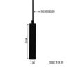 Pendente Tubo Cilindro Preto Alumínio Balcão Cozinha Mr11 Gu10 - 2