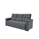 Ver imagem 1 de Sofá 03 Lugares Elegance Plus Sofisticato - Chumbo