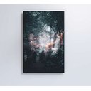 Ver imagem 1 de Quadro Árvores Neve - 40x60 - Vidro Impresso