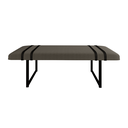 Ver imagem 4 de Banco Decorativo Premium Quarto Moderno Ana Conforto Estofafo Liso Pés em Aço Resistente Cor Cinza