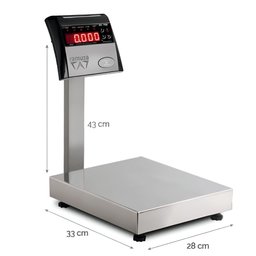 Balanca Padeiro Dp-35 35kg/5g 33x28cm com Bateria e Coluna - Ramuza - 2