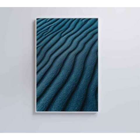 Quadro Abstrato Ondas - 80x120 - Vidro Impresso