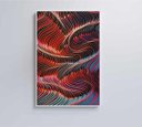 Ver imagem 1 de Quadro Abstrato Ondulações - 80x120 - Tecido Canvas