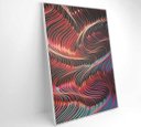 Ver imagem 4 de Quadro Abstrato Ondulações - 80x120 - Tecido Canvas