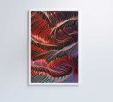 Ver imagem 2 de Quadro Abstrato Ondulações - 80x120 - Tecido Canvas
