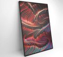 Ver imagem 6 de Quadro Abstrato Ondulações - 80x120 - Tecido Canvas