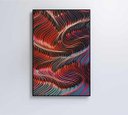 Ver imagem 7 de Quadro Abstrato Ondulações - 80x120 - Tecido Canvas