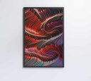 Ver mais imagens de Quadro Abstrato Ondulações - 80x120 - Tecido Canvas