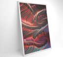 Ver imagem 3 de Quadro Abstrato Ondulações - 80x120 - Tecido Canvas
