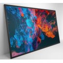 Ver imagem 5 de Quadro Abstrato Gelo e Fogo - 60x40 - Tecido Canvas