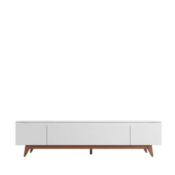 Rack Flynt 219 cm – Natural c/ Branco Fosco - 1