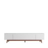 Rack Flynt 219 cm – Natural c/ Branco Fosco - 1