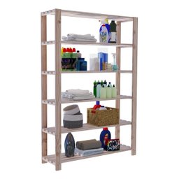 Kit Estante Prateleiras vazadas Organiza Plantas E Vasos  Technox Marrom - 5