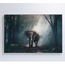 Ver imagem 4 de Quadro Elefante - 120x80 - Vidro Impresso