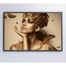 QUADRO MULHER COROA DE LOUROS - 90x60 - Tecido Canvas - 7