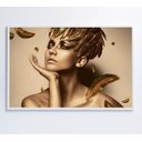 Ver imagem 6 de Quadro Mulher Coroa de Louros - 90x60 - Tecido Canvas