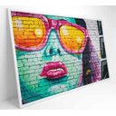 Ver imagem 3 de Quadro Grafite Óculos - 90x60 - Vidro Impresso
