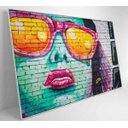 Ver imagem 4 de Quadro Grafite Óculos - 90x60 - Vidro Impresso